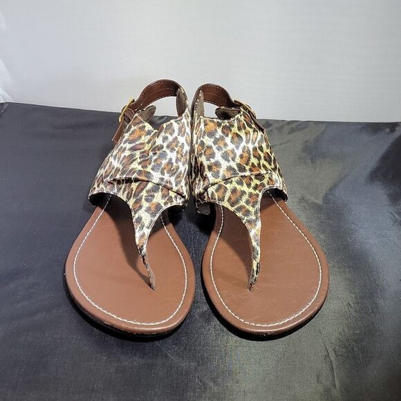 BRAND NEW AROMA LEOPARD PRINT WOMEN"S SANDAL - Picture 2 of 14